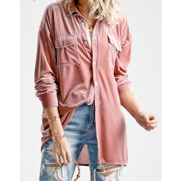 ⚜ Velvet Double Pocket Shirt - Picture 3 of 8